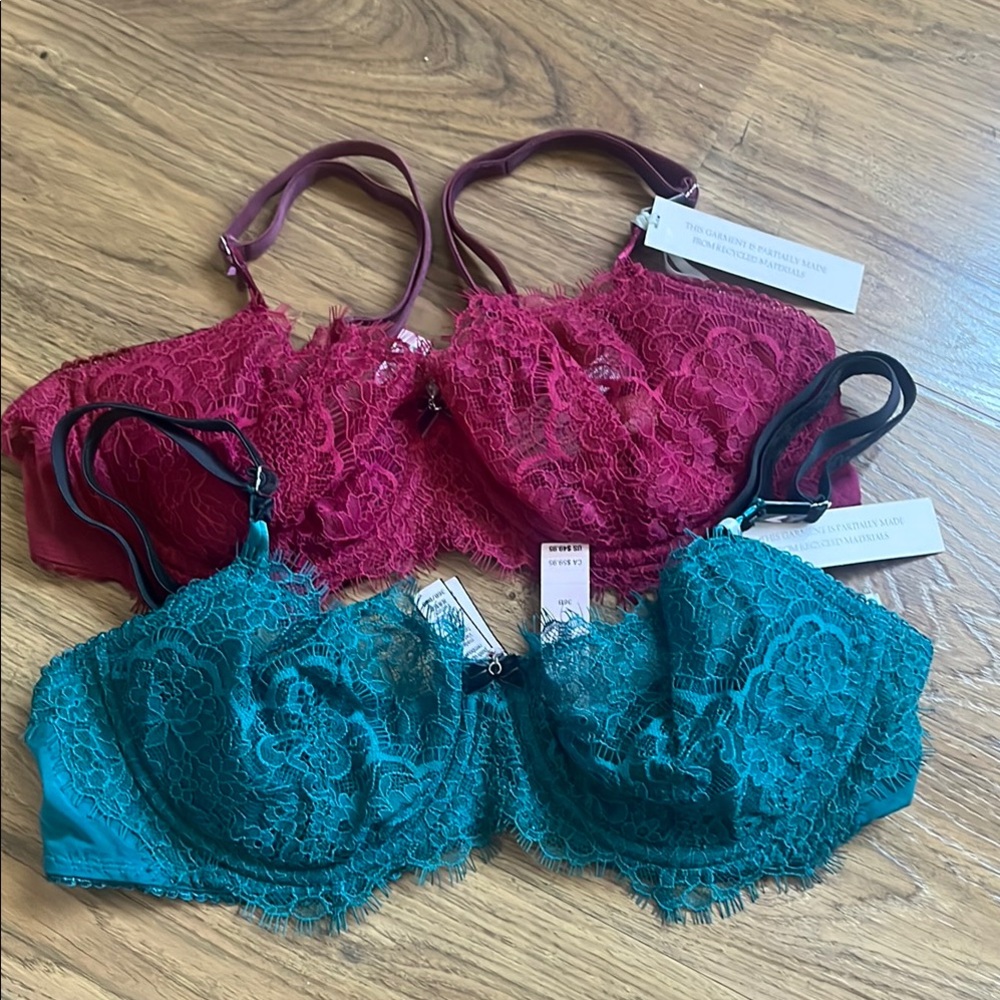 Victoria’s Secret Unlined Lace Bra Bundle (36B) FINAL SALE